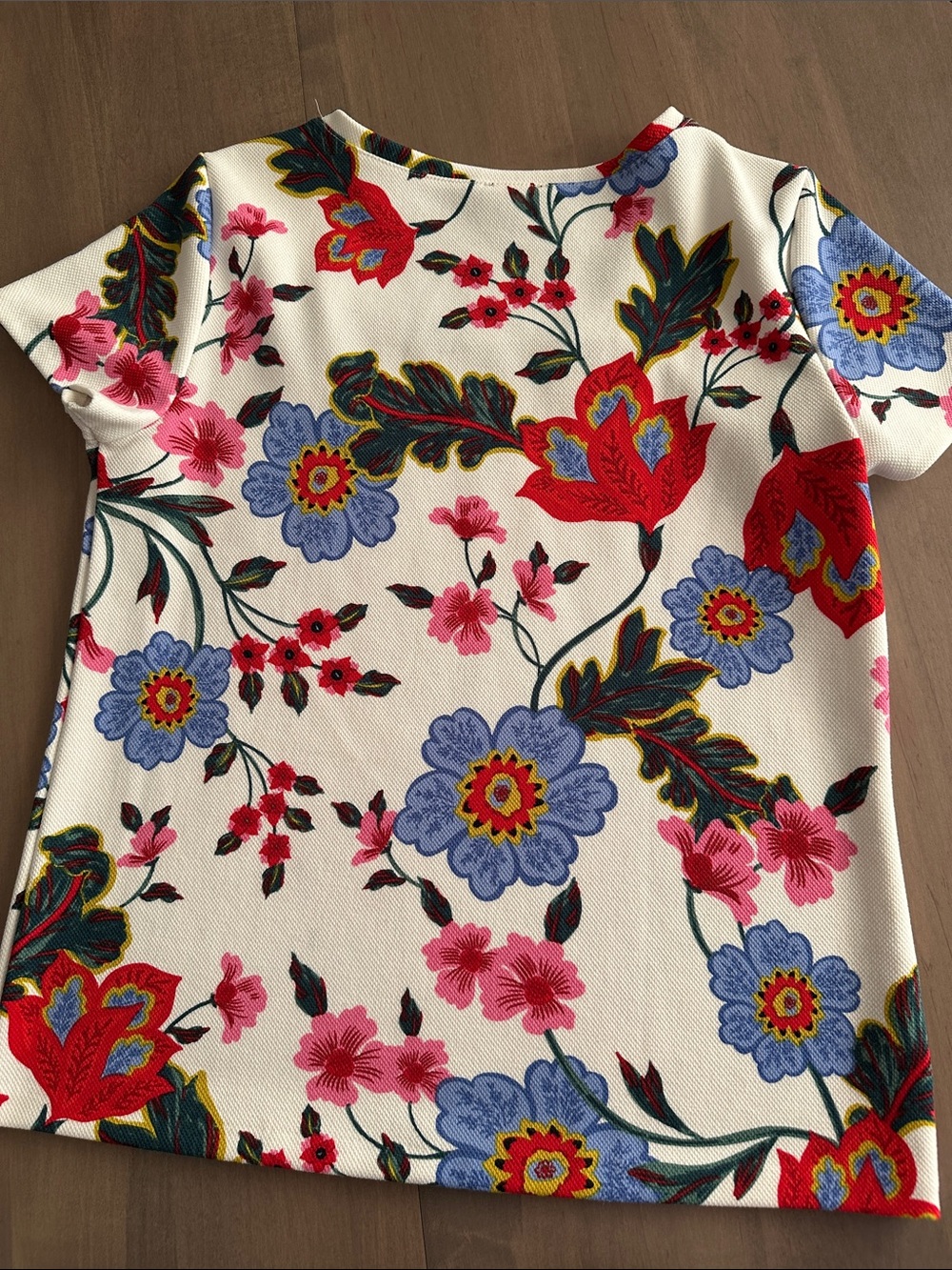 Ann Taylor factory floral top size large petite - Picture 4 of 5